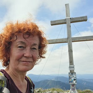 Horalka Anička on the summit of Siná (7.8.2022)