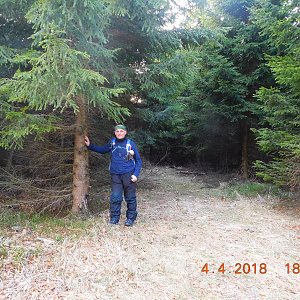 cz7pka na vrcholu Šindelná (4.4.2018 11:04)