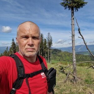 Rastislav Biarinec on the summit of Osobité (6.5.2024 10:08)