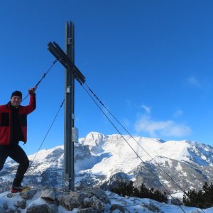 Divočák on the summit of Stubwieswipfel (4.1.2026 11:10)
