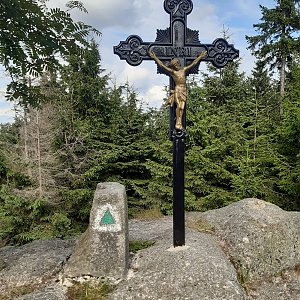 ZdenkaV na vrcholu Špičák (25.7.2021)