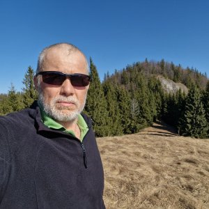 Rastislav Biarinec on the summit of Vtáčnik (15.3.2026 10:06)