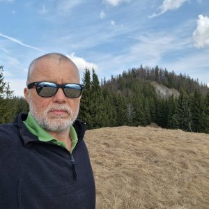 Rastislav Biarinec on the summit of Vtáčnik (16.3.2026 11:30)