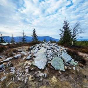 Šárka na vrcholu Magurka Radziechowska (15.3.2026 16:27)