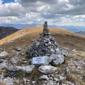 Tomáš Bublan on the summit of Parič (26.8.2026 10:55)