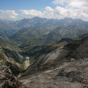 Bouřka na vrcholu Petit Vignemale (29.8.2015 14:20)