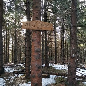 Michal 77 na vrcholu Velký Lipový (2.1.2022 11:31)