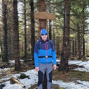 Tomáš na vrcholu Velký Lipový (2.1.2022 11:31)