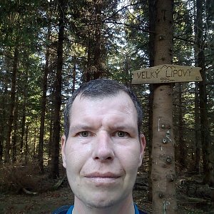 Michal Krčmář na vrcholu Velký Lipový (26.10.2019 14:08)