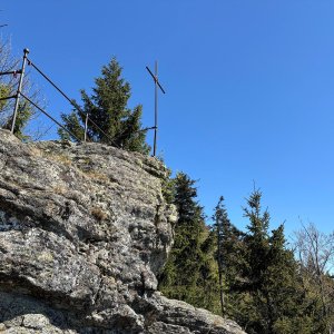 Martin Matějka on the summit of Regensburger Stein (25.4.2026 14:24)