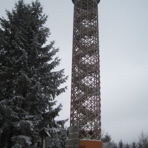ZdenkaV on the summit of Vartovna (15.2.2026 12:30)
