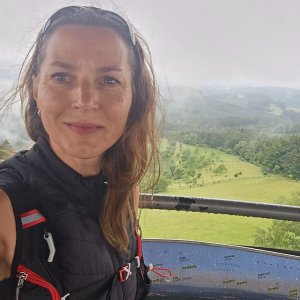 Marcela Kubíčková on the summit of Vartovna (13.6.2026 9:25)