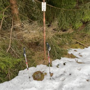 Radka D na vrcholu Na Pasíčkách (2.2.2025 9:35)