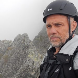 Rastislav Biarinec on the summit of Jastrabia veža (4.8.2016 14:58)