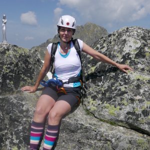 Rastislav Biarinec on the summit of Jastrabia veža (15.6.2019 12:40)
