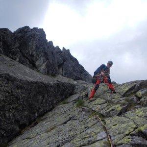 Rastislav Biarinec on the summit of Jastrabia veža (5.7.2019 12:07)