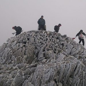 michalzhor on the summit of Snowdon (10.2.2020 22:16)