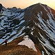 Martin Horáček on peak Deravá / Łopata