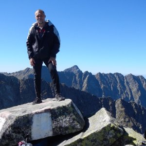 Rastislav Biarinec on the summit of Čubrina (28.8.2016 11:05)