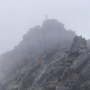 Jiří Králík on the summit of Mengusovský Volovec (6.6.2026 16:10)