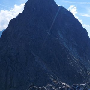 Pavel Svoboda on the summit of Ťažký štít (12.9.2023 10:01)