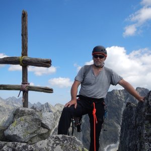 Rastislav Biarinec on the summit of Zlobivá (20.7.2022 14:15)