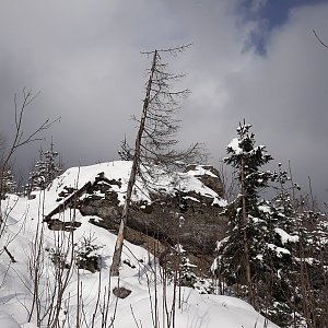 Adéla Luptáková na vrcholu Hvězdná - JV vrchol (20.3.2021 15:00)