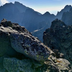Martin Horáček on the summit of Rumanov štít (28.9.2023 9:37)