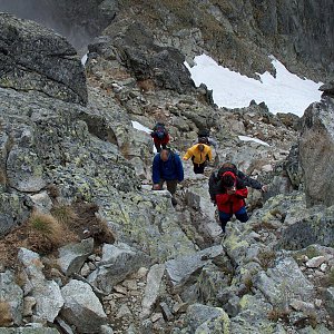 Radim on the summit of Široká veža (21.6.2004)