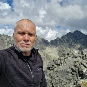 Rastislav Biarinec on the summit of Široká veža (2.8.2025 13:26)