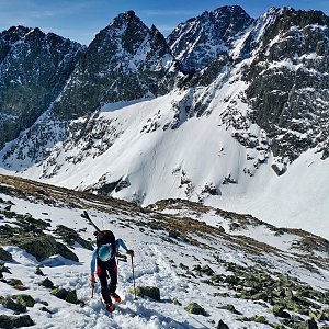 Ondra Horáček on the summit of Svišťový štít (19.3.2023 9:58)