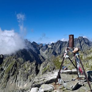 Pavel Svoboda on the summit of Svišťový štít (5.8.2025 10:04)