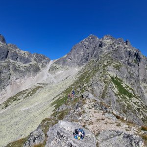 Pavel Svoboda on the summit of Pfinnova kopa (5.8.2026 8:50)
