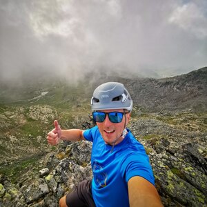 Jiří Králík na vrcholu Punta Salza (24.8.2024 9:07)