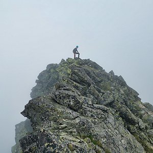 Ondra Horáček na vrcholu Malý Javorový štít (23.7.2021 14:14)