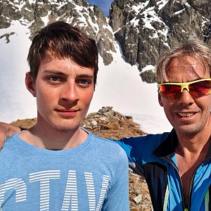 Ondra Horáček na vrcholu Zbojnícka kopa (19.3.2023 10:47)