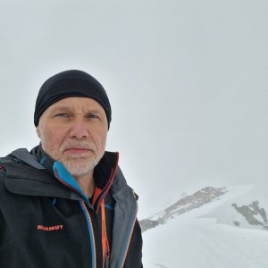 Rastislav Biarinec on the summit of Zbojnícka kopa (31.1.2025 16:10)