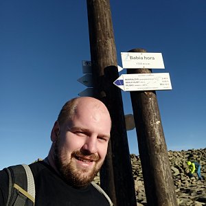 Petr Petrik na vrcholu Babia hora (28.10.2021 8:48)