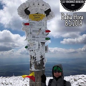 Renata Rokosova na vrcholu Babia hora (8.5.2019 12:05)