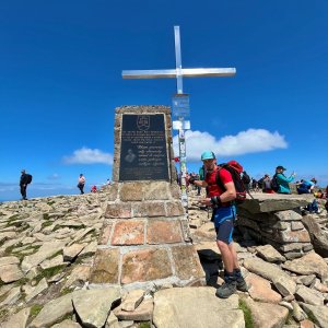 Peťko on the summit of Babia hora (14.6.2025 12:10)