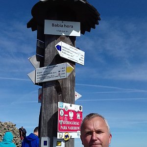 Michael na vrcholu Babia hora (18.9.2020 13:00)