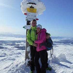 Romana Larischová na vrcholu Babia hora (16.2.2019 10:46)