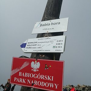 Denisa Dvořáková na vrcholu Babia hora (16.10.2021 13:03)