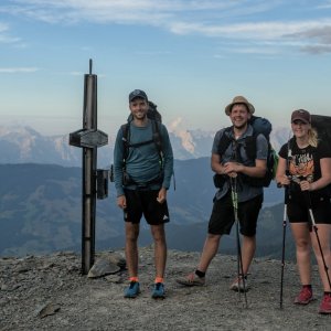 Luciáš na vrcholu Hochkogel (17.8.2023 19:50)
