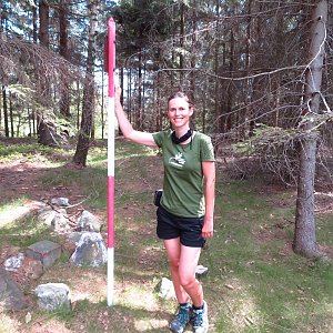 Iveta Válová na vrcholu Holubník (8.5.2020 13:39)