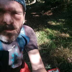 Jaroslav Flidr on the summit of Kliča (7.10.2024 11:35)