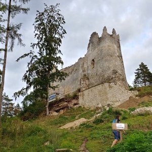 Petr Karmazín on the summit of Blatnica (2020)