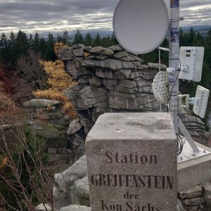 Nojby na vrcholu Aussichtsfelsen (4.11.2025 11:53)