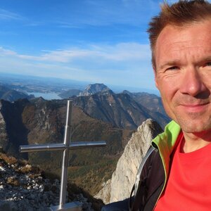 Divočák on the summit of Wasserinnerschneid (9.10.2024 16:41)