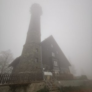 Jiří Králík on the summit of Svatobor (6.11.2025 12:23)
